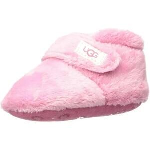 UGG Women's Bixbee Terry Cloth Baby Booties, Pink Size 4I/5I (12-18M)